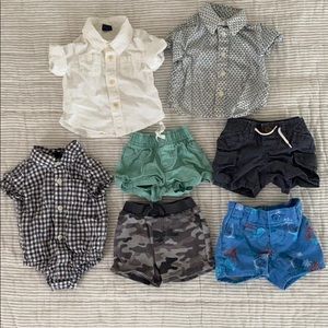 Button down and shorts bundle